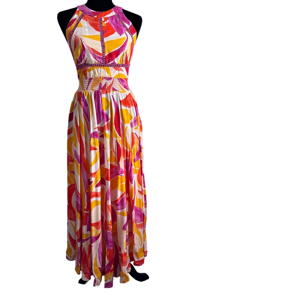 Abel the Label Anthropologie Rumi Maxi Dress Size L